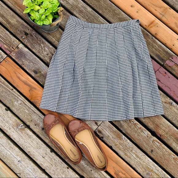 Vintage Dresses & Skirts - Vintage Metro Pleated Houndstooth School Girl